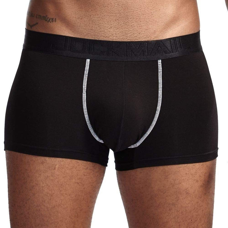 JOCKMAIL Men Underwear Boxer Shorts Modal Men Underwear Health Care Trunks Boxer Briefs Black